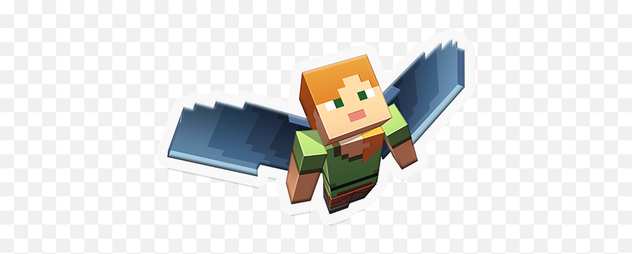 Minecraft Stickers Out Now - Minecraft Alex With Elytra Png,Minecraft Steve Transparent