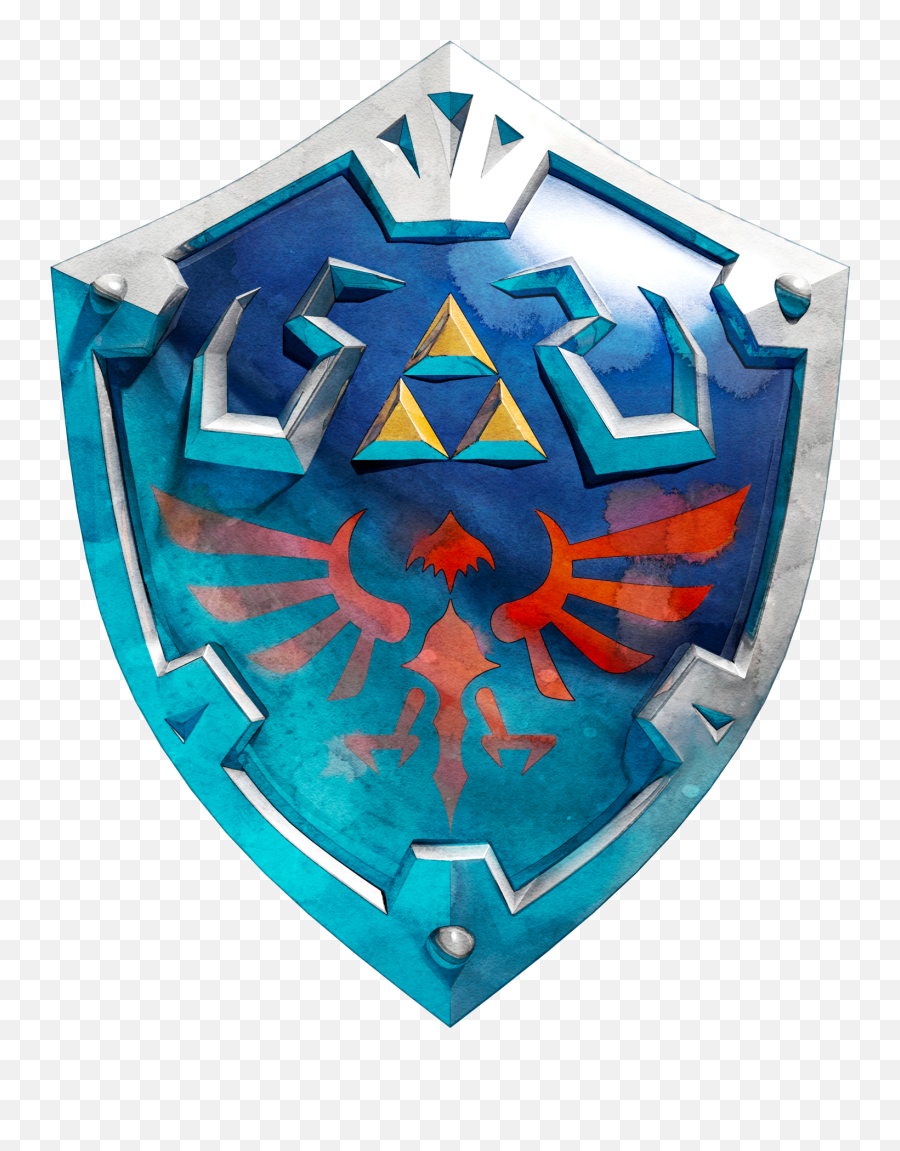 Hylian Shield - Hyrule Shield And Sword Highresolution Hylian Shield Skyward Sword Png,Sword Logo Png