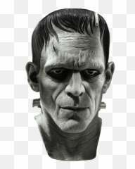 Frankenstein Grey Face Transparent Png - Frankenstein Universal Monsters,Frankenstein Png