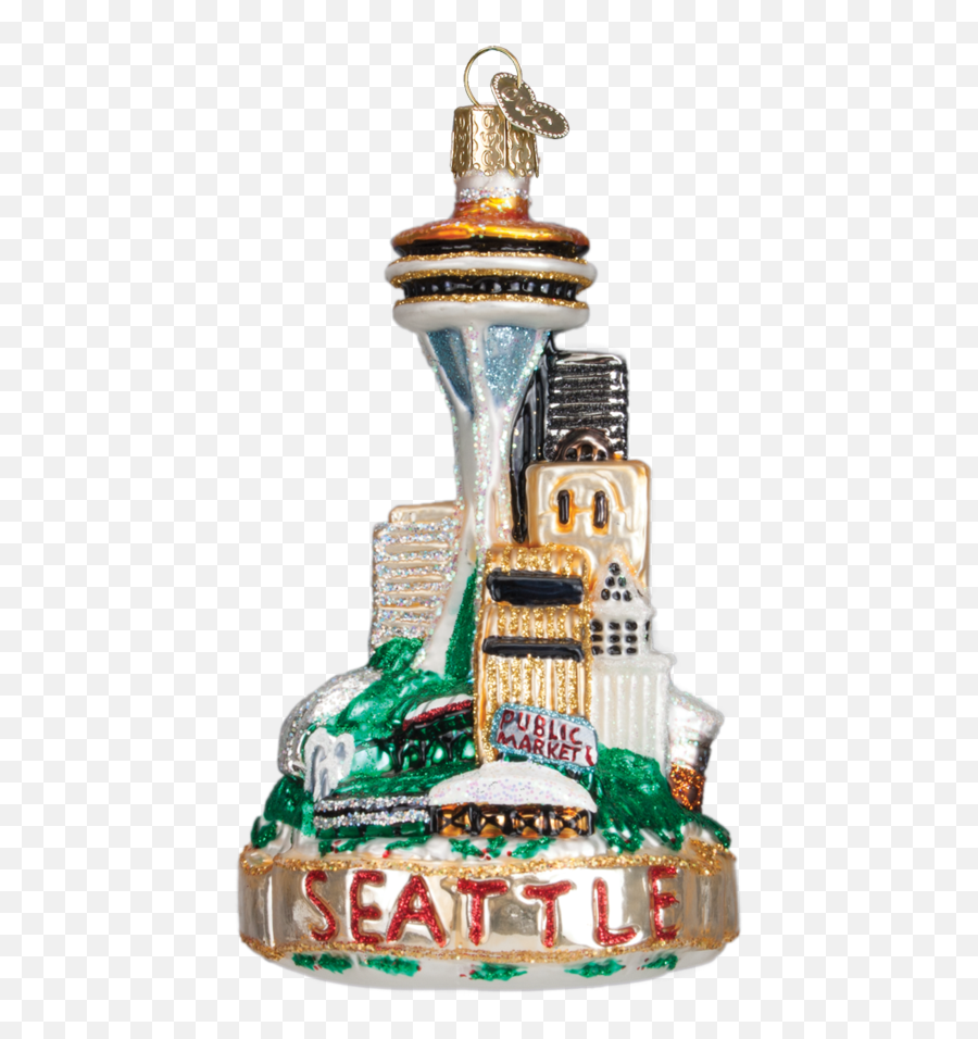 Seattle Skyline Ornament 3d - Christmas Ornament Png,Seattle Skyline Png
