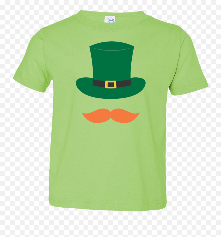 Kids Leprechaun Hat And Mustache - Active Shirt Png,Leprechaun Hat Png