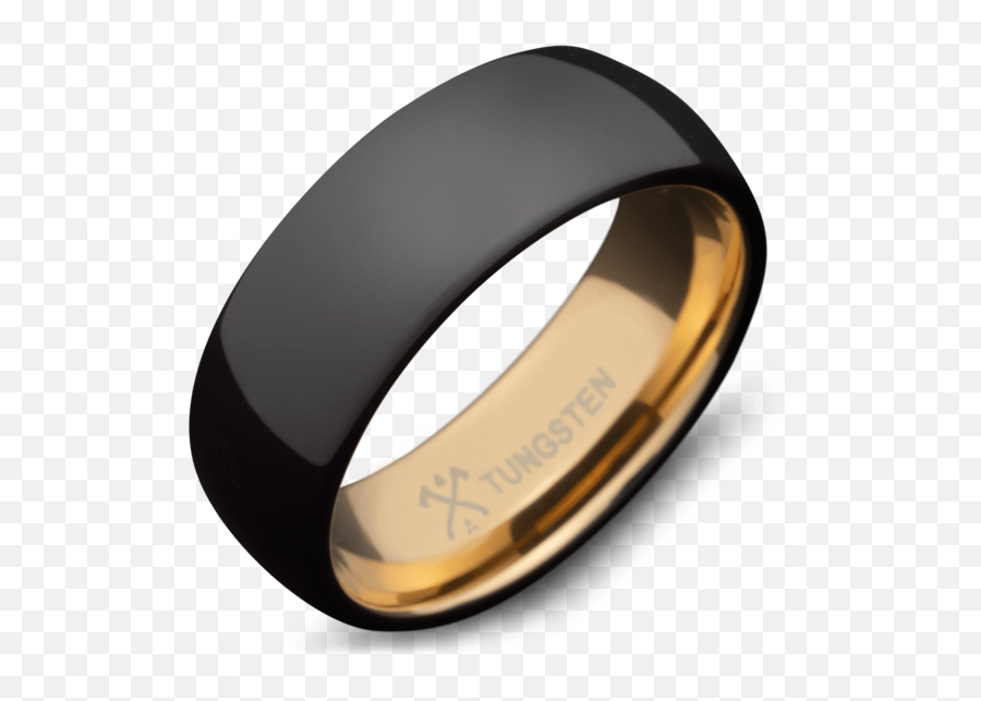 The Record Producer - Menu0027s Tungsten U0026 Yellow Wedding Rings Badass Men Wedding Rings Png,Wedding Rings Transparent Background