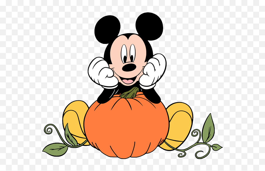 Disney Halloween Clip Art 2 Galore - Mickey Mouse Pumpkin Clipart Png,Cute Pumpkin Png