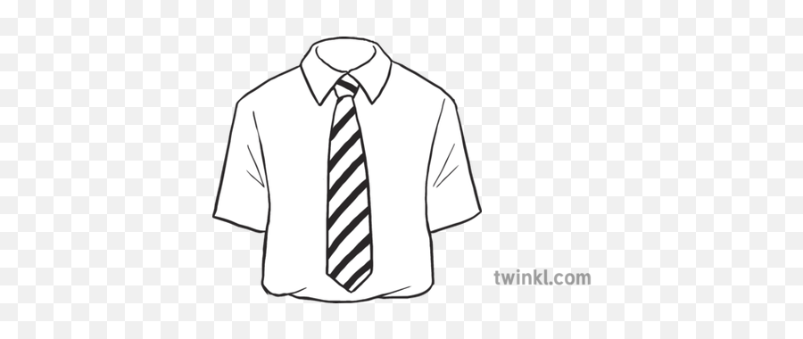 School Uniform Shirt And Tie Emoji Twinkl Newsroom Ks2 Black - Pentagon With 2 Right Angles Png,School Emoji Png