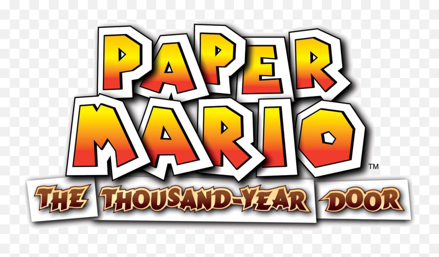 Best Paper Mario Game - Paper Mario Thousand Year Door Title Png,Paper Mario Png