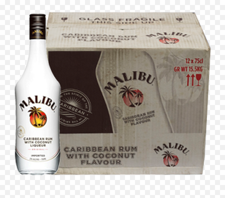 Malibu Coconut Rum - 70cl X6bottles Png,Malibu Rum Logo