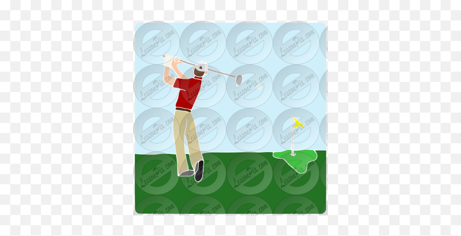 Golfer Stencil For Classroom Therapy Use - Great Golfer Lob Wedge Png,Golfer Png