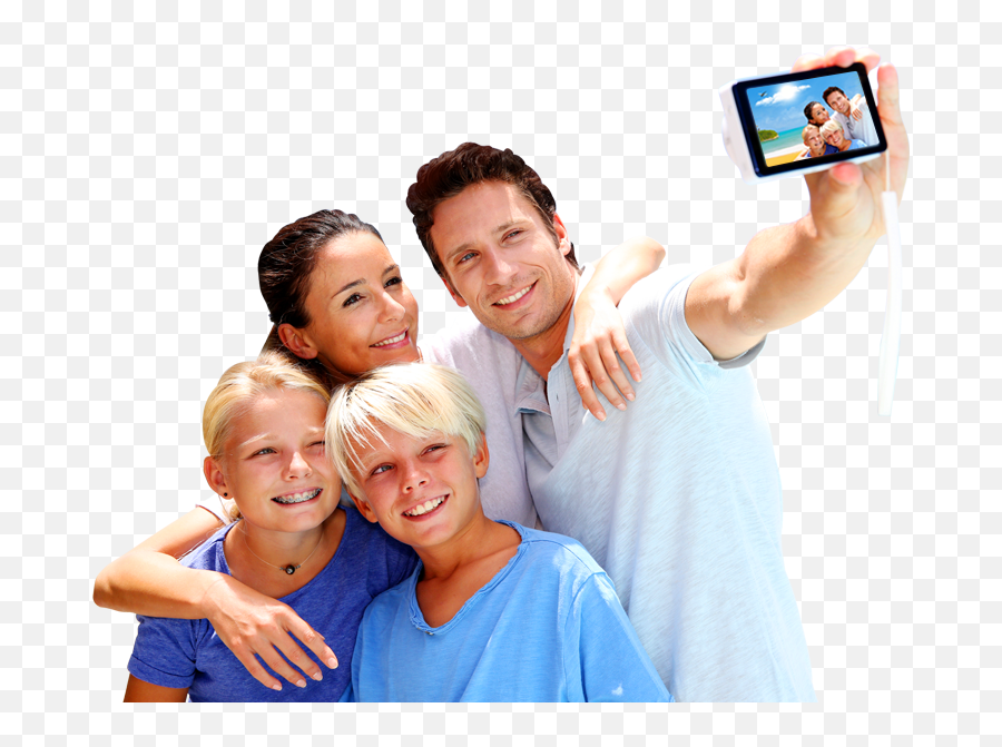 Family2 - Family Taking Selfie Png,Tourist Png