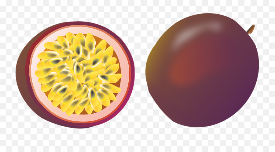 Passion Fruit Food - Purple Passion Fruit Clipart Png,Passion Fruit Png