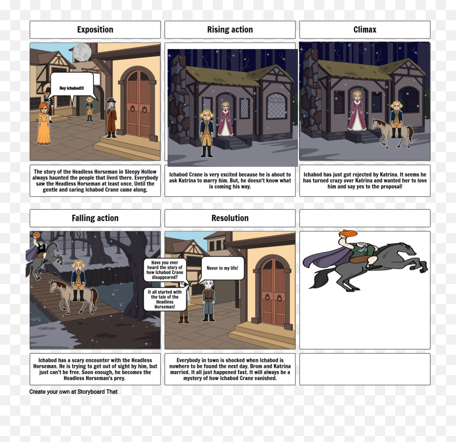 Headless Horseman Storyboard - Storyboard Of Ada Lovelace Png,Headless Horseman Png