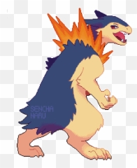 Typhlosion Pixel Art Png