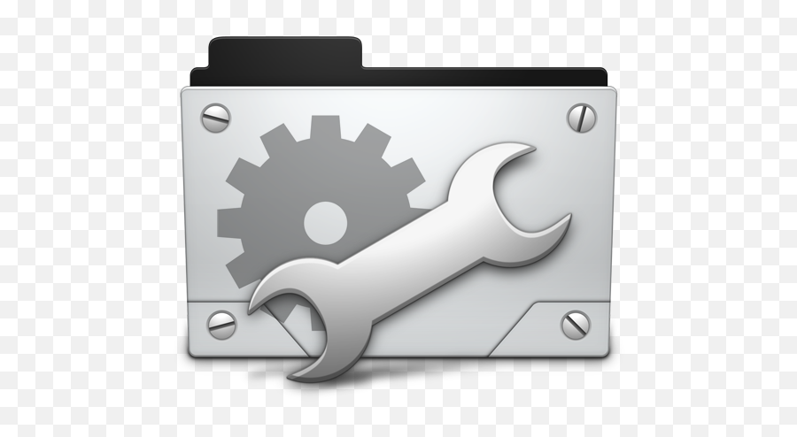 Utilities Icon - Utilities Folder Icon Png,Black Lightning Folder Icon