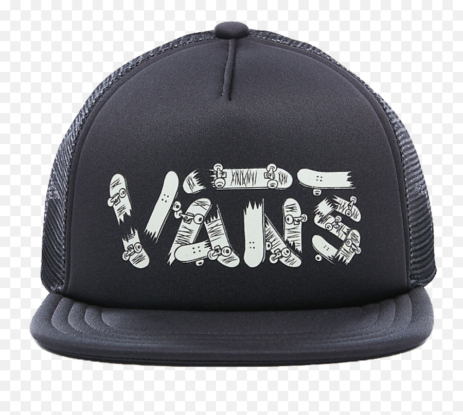 Vans Logo Trucker Hat Kids Glow In The Dark - Orange Baseball Cap Png,Vans Logo Transparent