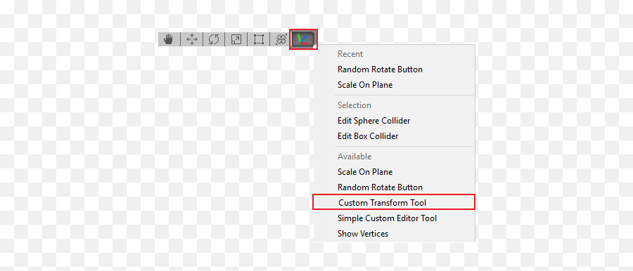 Unity - Manual Using Custom Editor Tools Unity Tools Menu Png,High Value Target Patrol Icon