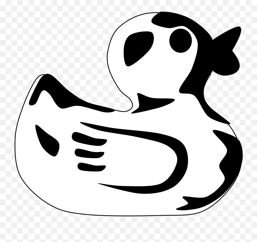 Download Rubber Duck Clip Art Black And White Clipart - Duck Png,Duck Clipart Png