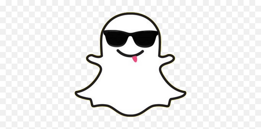 Ghost With Glasses Transparent Png - Snapchat Logo With Glasses,Ghost Emoji Transparent