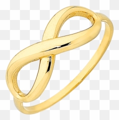 Gold Ring - Yellow Gold Infinity Ring 763417 Body Jewelry Png,Gold Ring Png