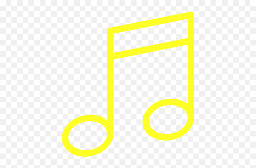 Yellow Music Note 2 Icon - Free Yellow Music Note Icons Transparent Music Icon Circle Png,White Music Note Icon