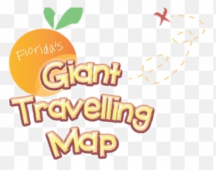 Floridau0027s Giant Travelling Map Home - Clip Art Png,Florida Map Png