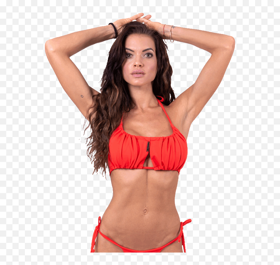 Red With Creases Model N671 Nebbia - Png Modelo Bikini,Bikini Model Png