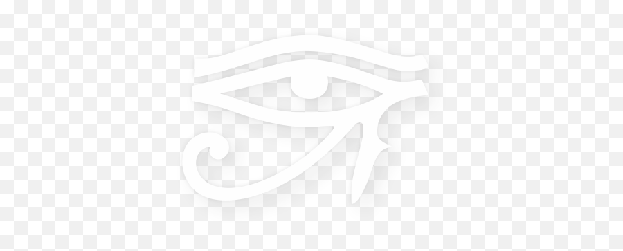 Eye Of Horus Sticker 150mm Egyptian - White Egyptian Eye Png,Eye Of Horus Icon