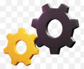 Gears Icon - Download in Colored Outline Style Solid png