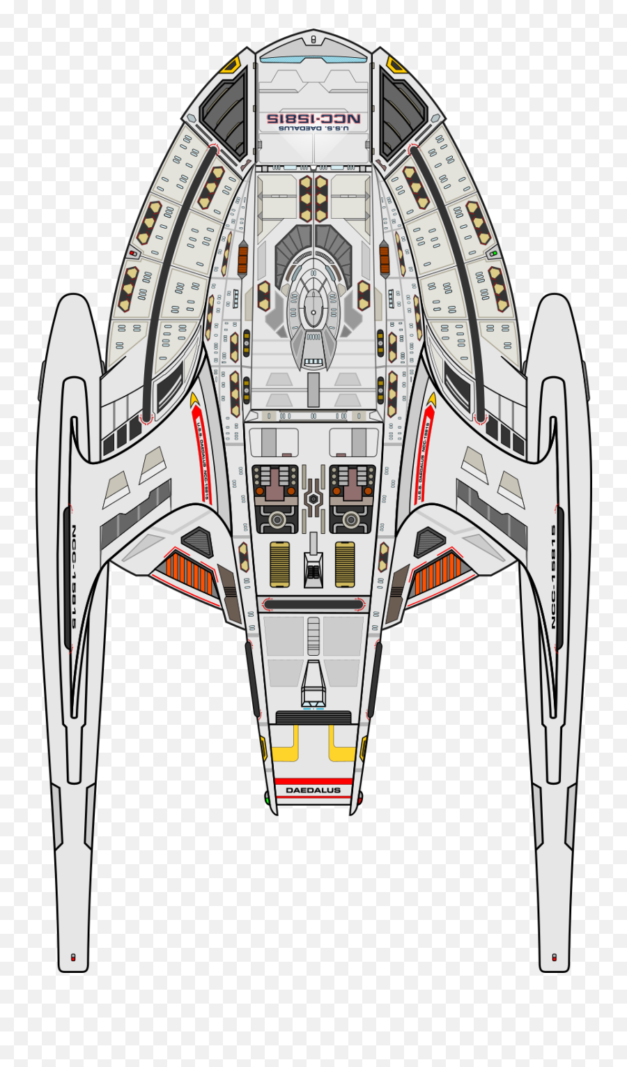 Uss Daedalus Ncc - 15815 Limulusclass First Contact Style Vertical Png,Uss Enterprise Icon