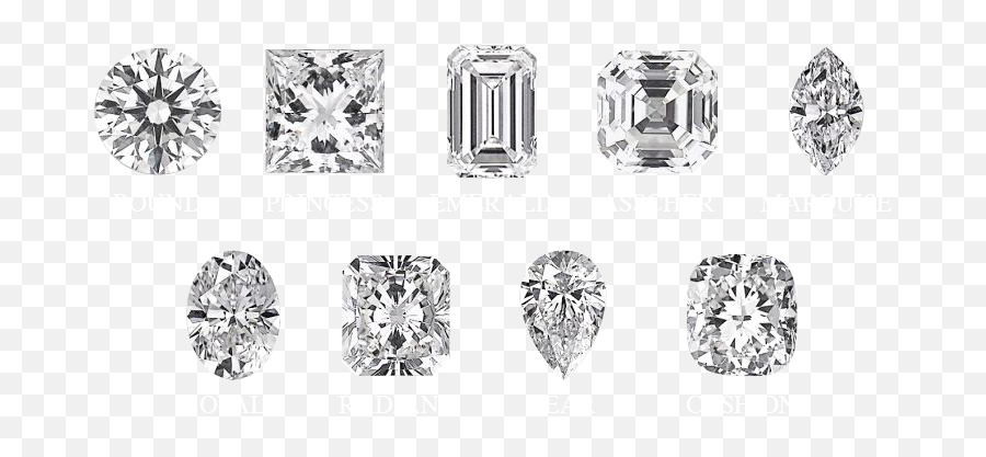 Download Gemstone - Shapes Diamond Cuts Engagement Rings Png Wedding Rings Diamond Shape,Gemstone Png