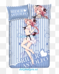 70 - Cheap Astolfo Fate Blue Anime Bed Blanket Duvet Astolfo Bed Sheets Png,Astolfo Transparent