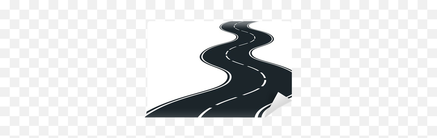 Wall Mural Road Curves - Pixersus Automotive Decal Png,Winding Path Icon