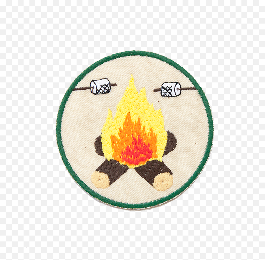 Camping With Friends Patch Crewel Png Camp Fire
