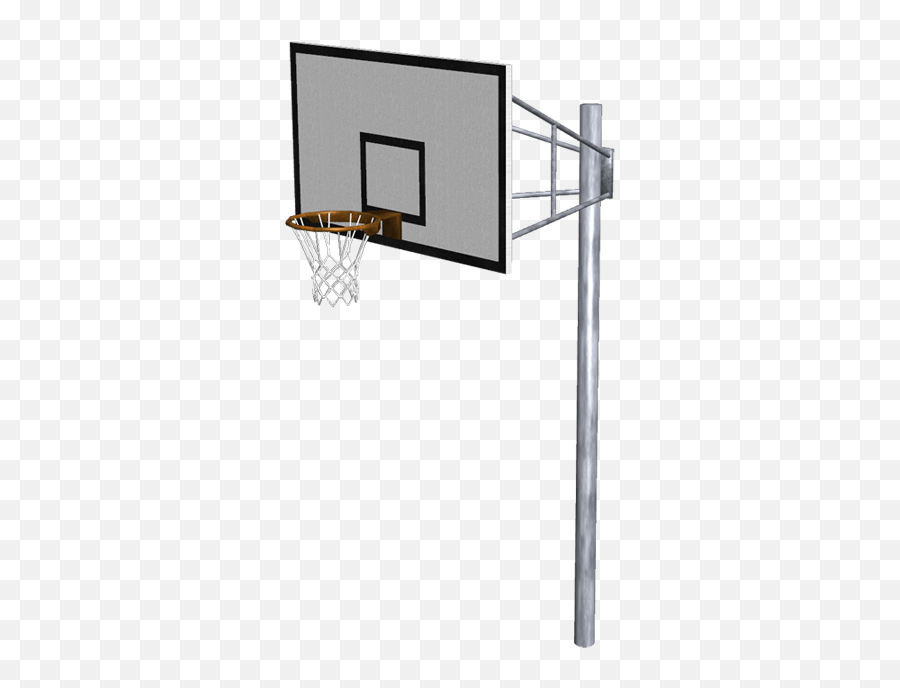 Basketball Champions League Backboard Canestro Clip - Side View Cartoon Basketball Hoop Png,Basketball In Hoop Icon