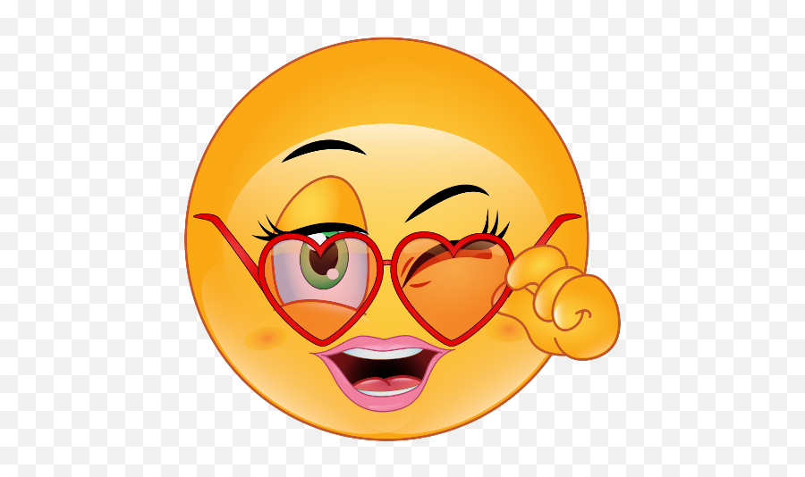 Download Emoticon Flirty Smiley Love Flirting Emoji Hq Png - Flirty Smiley,Smile Emoji Png