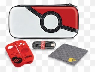 Pdp Nintendo Switch Starter Kit Pokeball Edition - Pdp Switch Slim Travel Case Poke Ball Edition Png,Pokeball Logo