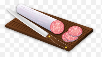 Food Kitchen Knife - Salame Clipart Png,Salami Png