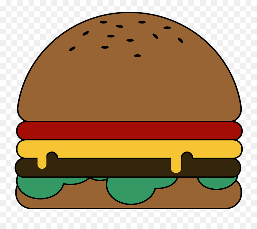 Hamburger Vector Png - Cliparts Black Shop Of Library Buy Obrázky Jídla Kreslené Hamburger,Hamburger Transparent