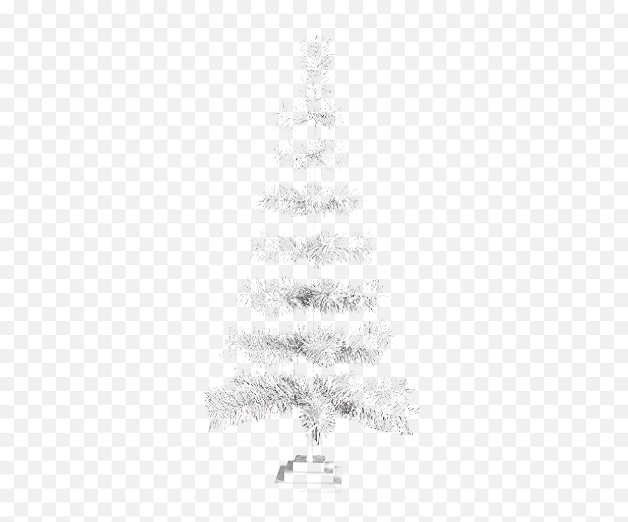 Tinsel Christmas Tree Png Transparent Image Mart - Transparent Background White Christmas Tree Png,Christmas Transparent