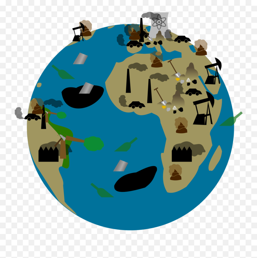 Factory Smoke Png - Transparent Polluted Earth Png,Cartoon Earth Png