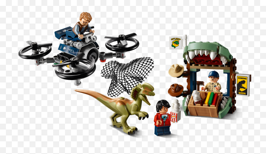 Lego Jurassic World Returns With Four New Sets And A Legend - Dilophosaurus On The Loose Png,Jurassic World Png