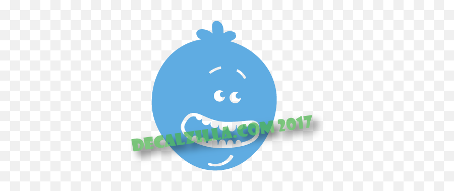 Rick And Morty Mr Meeseeks Decal Sticker - Illustration Png,Mr Meeseeks Png