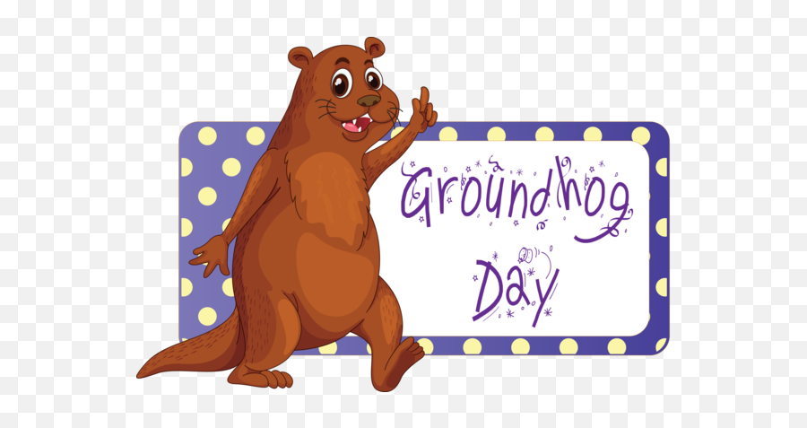 Groundhog Day Brown Bear Cartoon - Groundhog Day Png,Groundhog Png