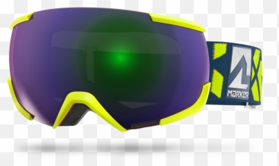 Download Hd 10 Map Neon Yellow - Marker 1610map Black Snow Goggles Png,Ski Goggles Png