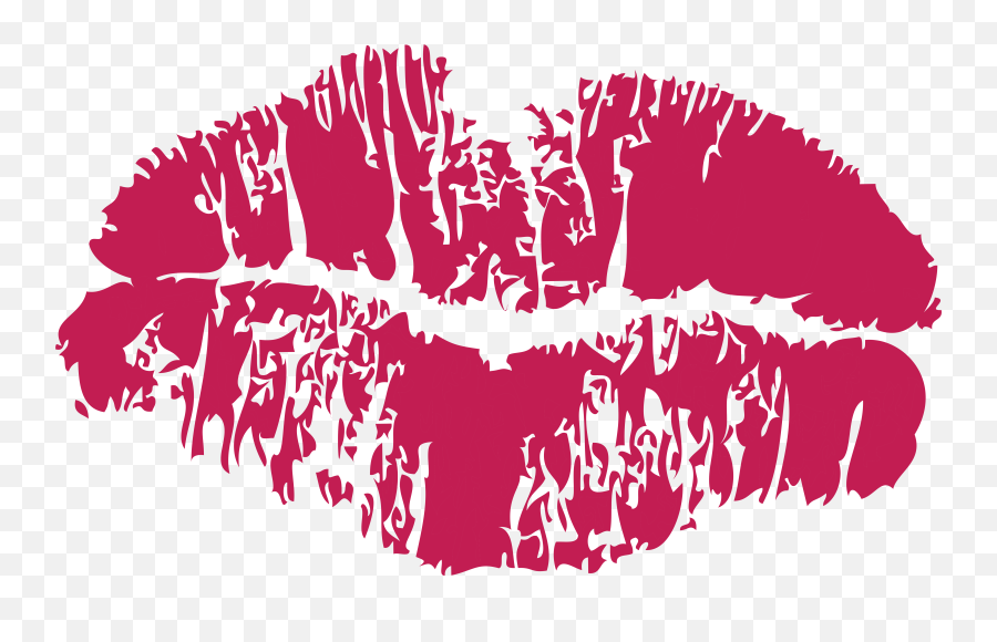 Download Kisses Clipart Transparent - Kiss Print Clip Art Kiss Print Png,Kisses Png