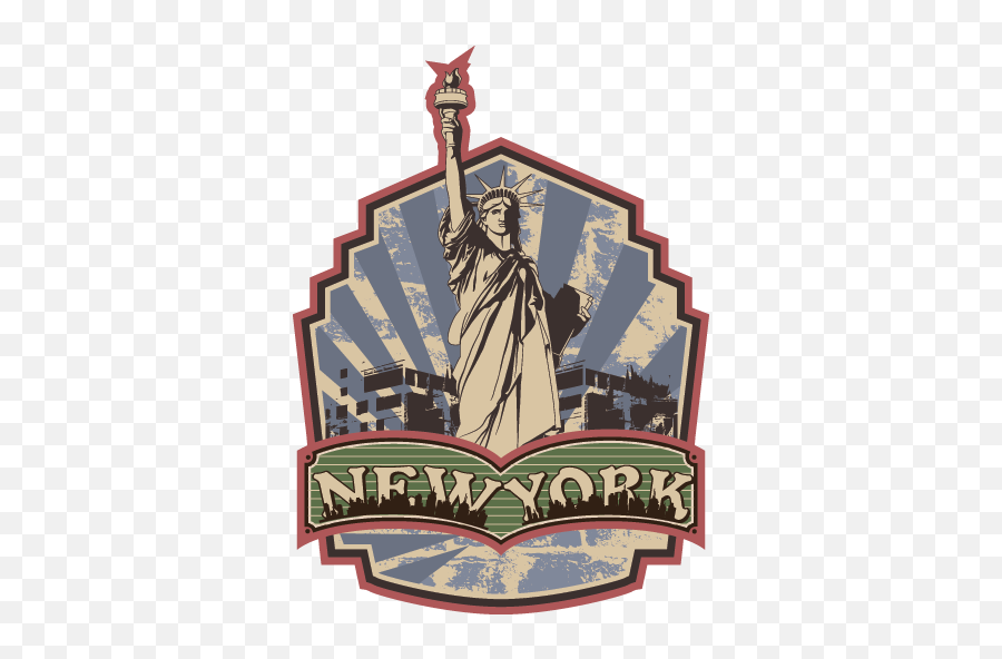 Retro New York Wall Sticker - New York Vintage Sticker Png,New Sticker Png
