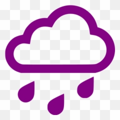 Purple Rain Icon - Free purple weather icons Transparent Rain Icon Png