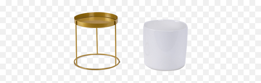 Vagga Gold - Pots And Planter Coffee Table Png,Planter Png