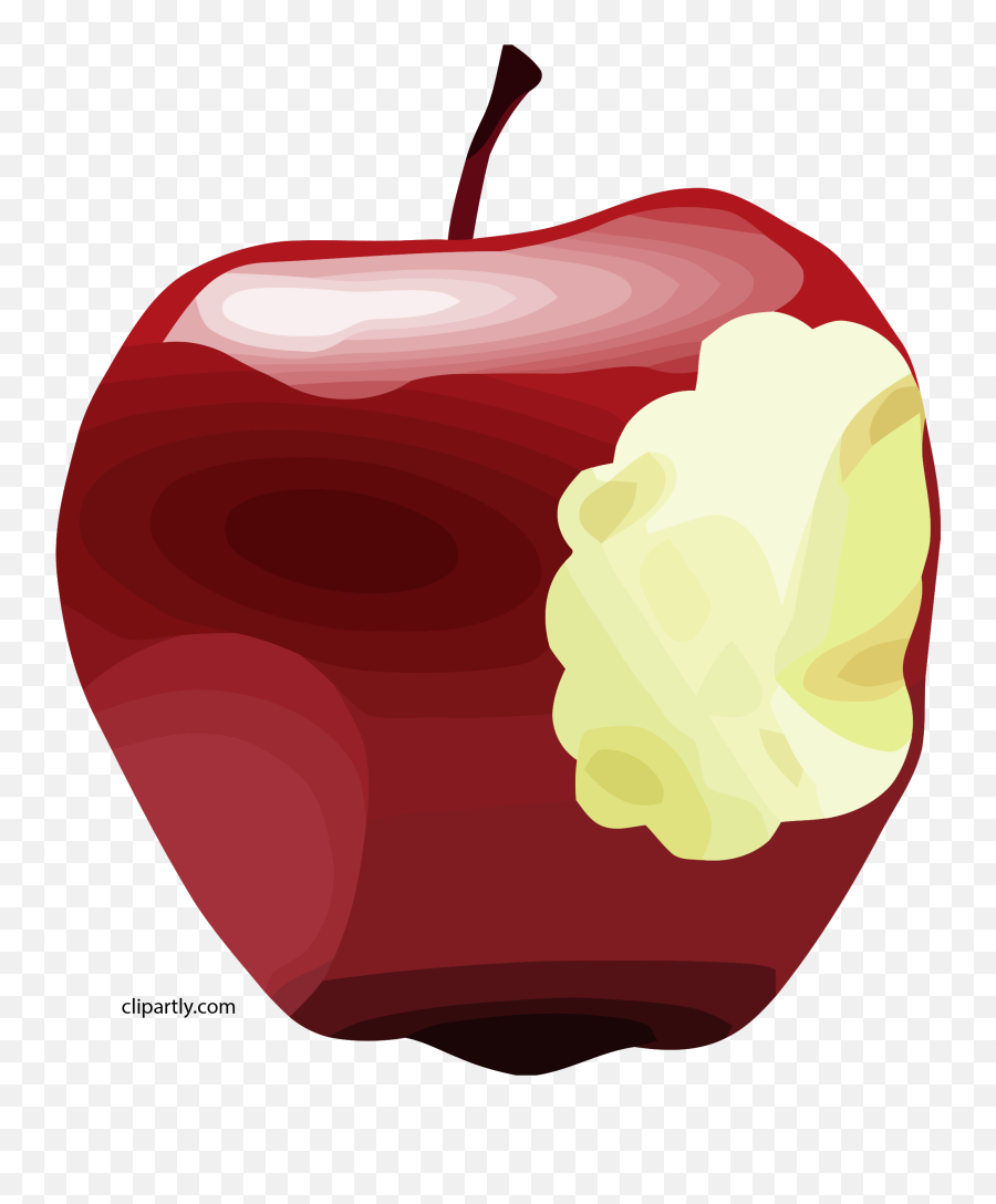 Apple Bitten Dan Gerhard Brown Clipart Png - Apple Bitten Apple,Bite Png
