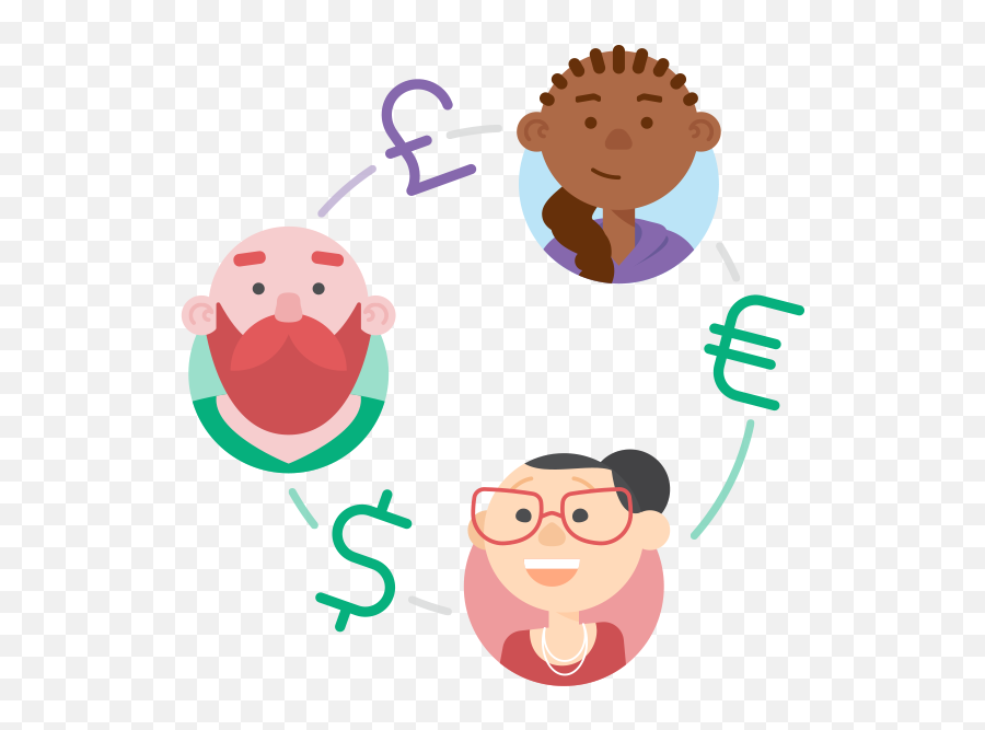 Download A Group Of Friends Exchanging Currency Hd Png - Clip Art,Friends Png
