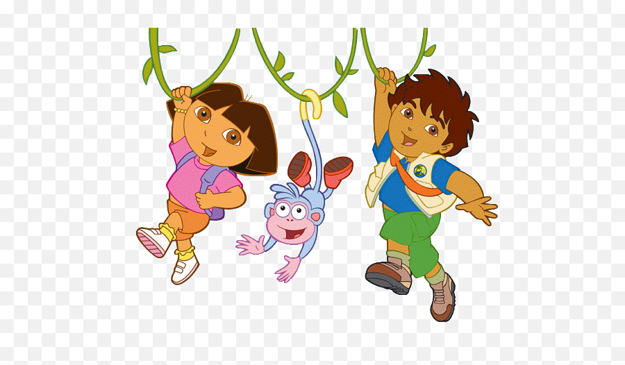 Dora Diego And Boots In The Jungle Png - Dora Diego And Boots,Jungle Png