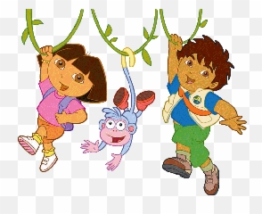 Dora Diego And Boots In The Jungle Png - Dora Diego And Boots,Jungle Png